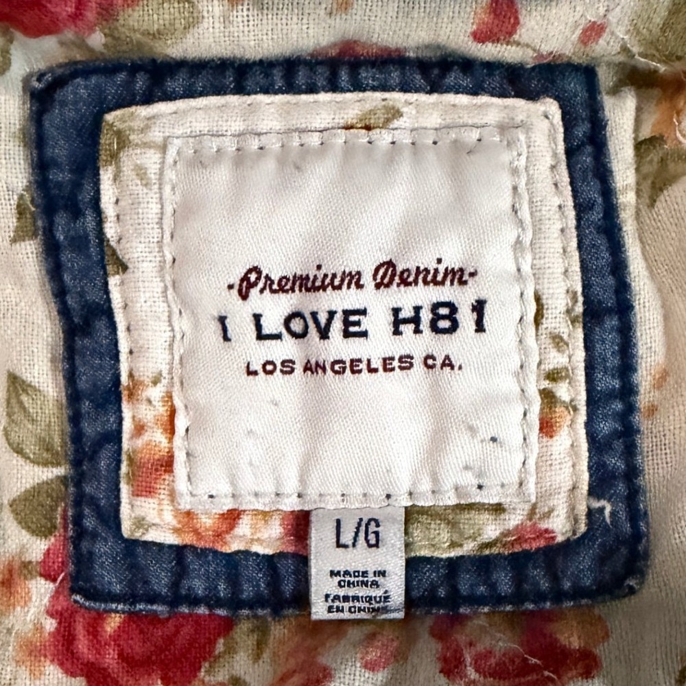 Vintage Prairie Denim Jean Jacket Y2K Womens L Flannel Lined Barn Chore - Picture 5 of 11